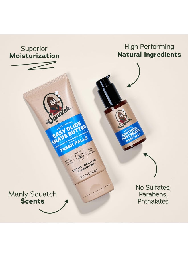 Dr. Squatch Dr Squatch Fresh Falls Smooth Shave Bundle Easy Glide Butter Soothing Post Shave Natural Ingredients Manly Fragrance Moisturizing - Image 4