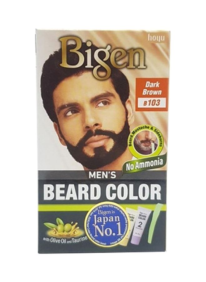 Bigen Men Hair Dye For Beard Mustache & Sideburns, Dark Brown B103 