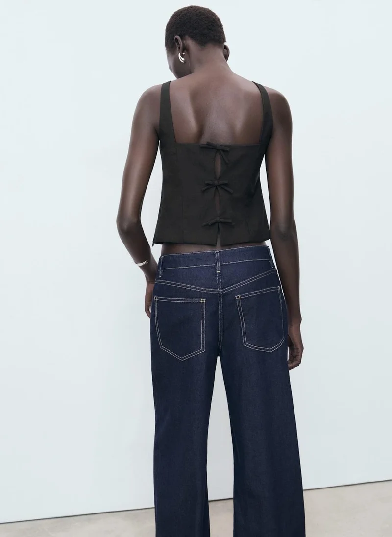 مانجو Top With Bows On The Back