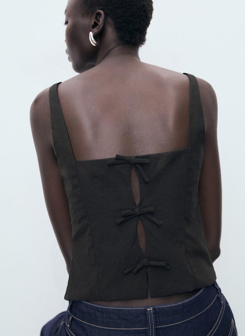 MANGO Top With Bows On The Back  - Image 4