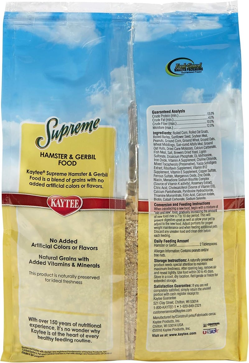Kaytee Supreme Hamster & Gerbil Food, 2 Lb - Image 4