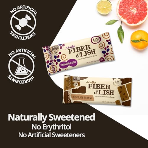 NuGo Fiber dLish Peanut Chocolate Chip 12g High Fiber Vegan 160 Calories 16 Count - Image 5