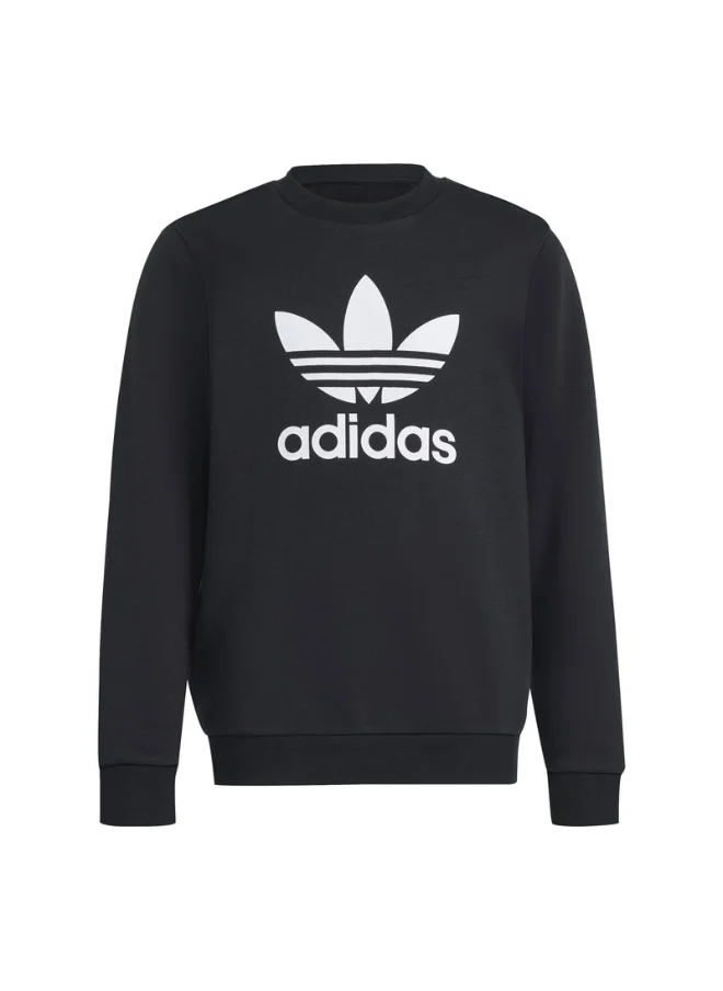 Adidas adidas TREFOIL CREW Black Originals Kids SWEATSHIRTS