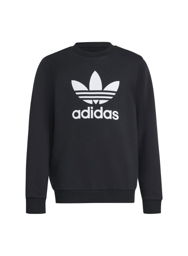 Adidas adidas TREFOIL CREW Black Originals Kids SWEATSHIRTS  - Image 1