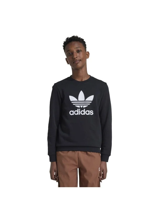 TREFOIL CREW Black Originals Kids SWEATSHIRTS