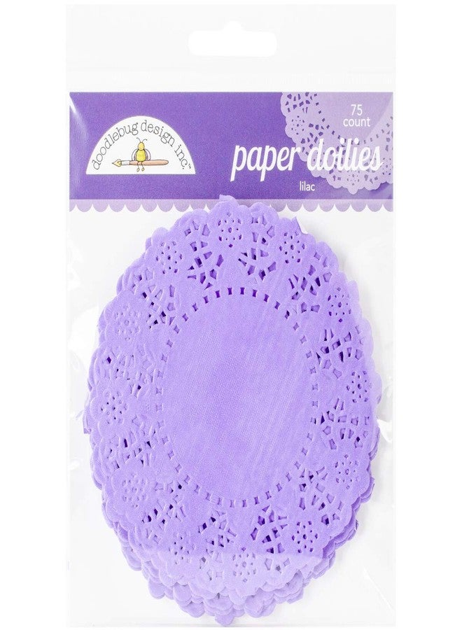 Doodlebug Doilies, 4.5-Inch, Lilac, 75-Pack - Image 1