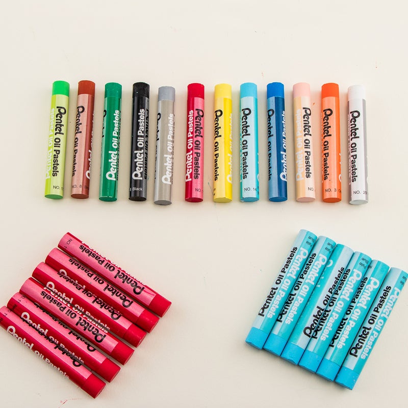 Pentel Arts Oil Pastel Set, Assorted Colors, Set of 25 (PHN-25) - Image 2