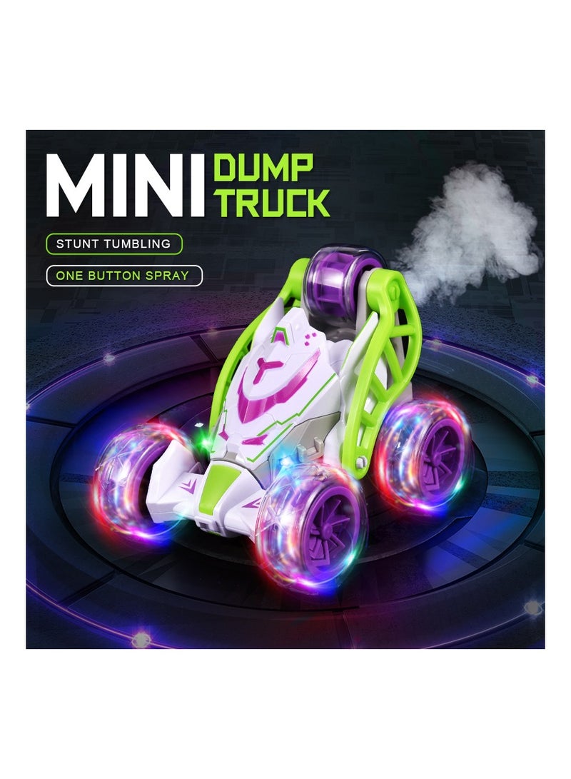 LIXADA High-Speed Remote Controlled Car, RC Car Kids: 360° Rotation, Light, Flip Special Effect, Spray Mist, Music, 2.4 GHz Drift Stunt RC Car Offroad for Children, Gift Children School Boy  - Image 1