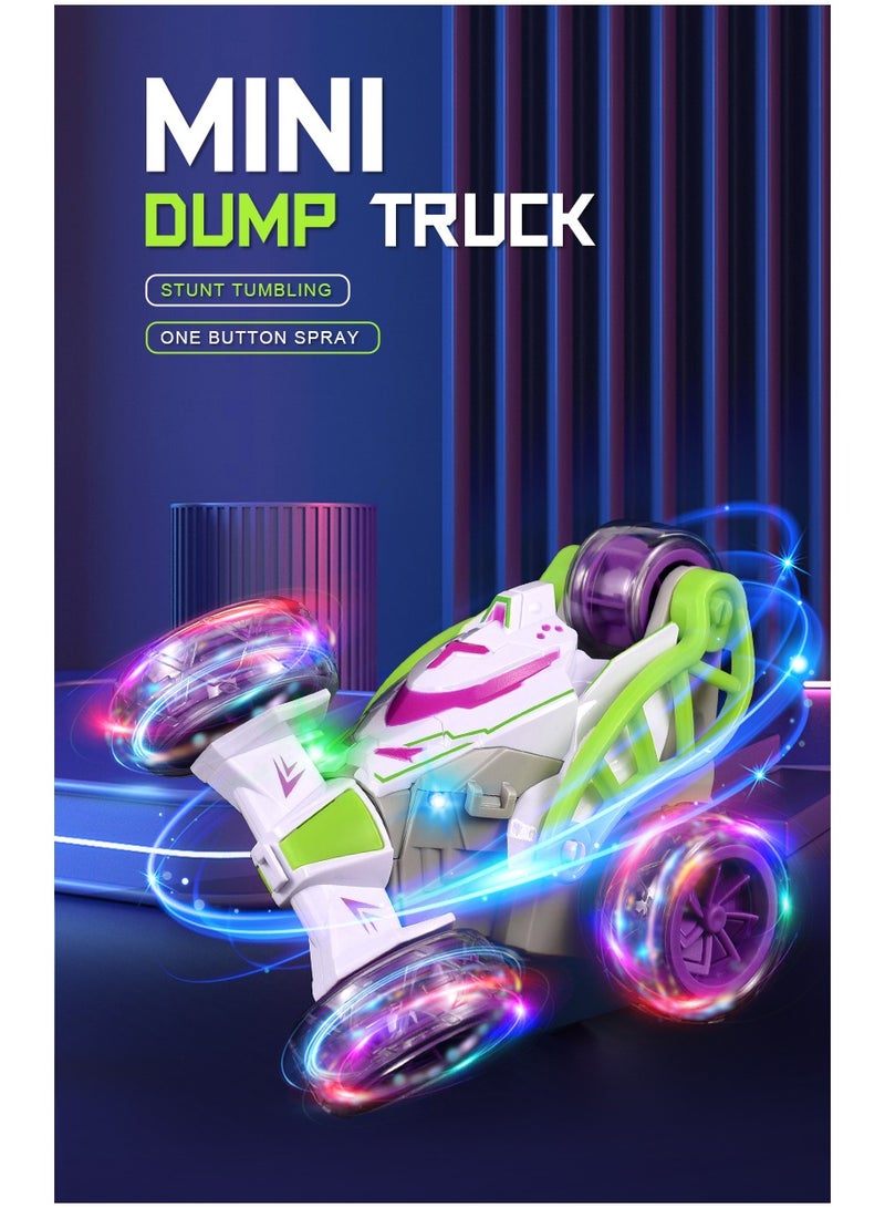 LIXADA High-Speed Remote Controlled Car, RC Car Kids: 360° Rotation, Light, Flip Special Effect, Spray Mist, Music, 2.4 GHz Drift Stunt RC Car Offroad for Children, Gift Children School Boy  - Image 3