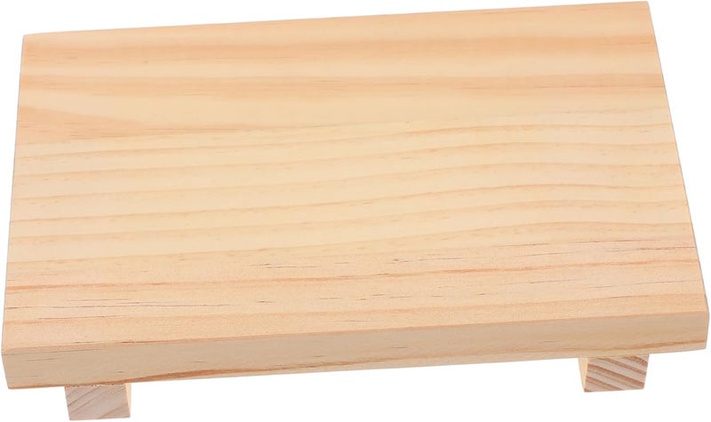 DOITOOL Wooden Vanity Soap Dish Board Multi-use Bathroom Decor Shelf for Wall Counter - Image 1