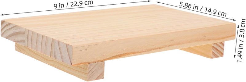 DOITOOL Wooden Vanity Soap Dish Board Multi-use Bathroom Decor Shelf for Wall Counter - Image 2