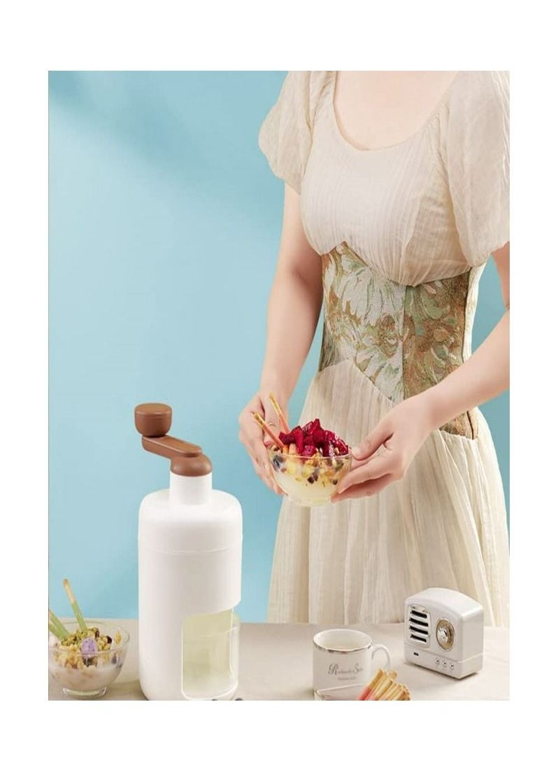 Arabest Portable Hand Crank Ice，Ice Crusher，with Free Ice Cube Trays Shaved Ice Machine Snow Cone Machine，Shaved Ice Machine  - Image 5