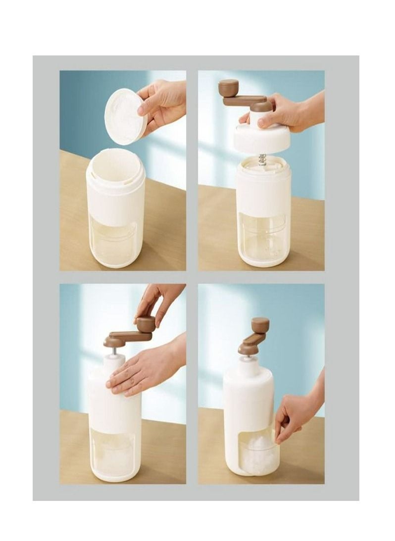 Arabest Portable Hand Crank Ice，Ice Crusher，with Free Ice Cube Trays Shaved Ice Machine Snow Cone Machine，Shaved Ice Machine  - Image 4
