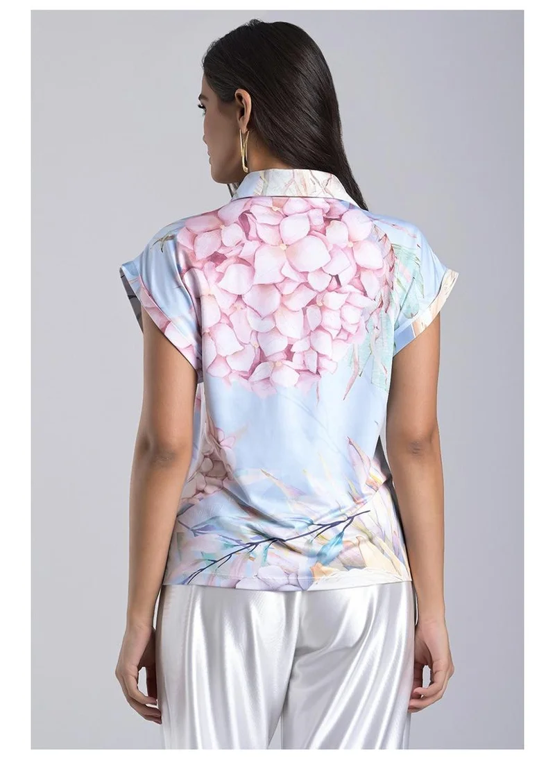 Carmen Steffens Printed Knit Blouse