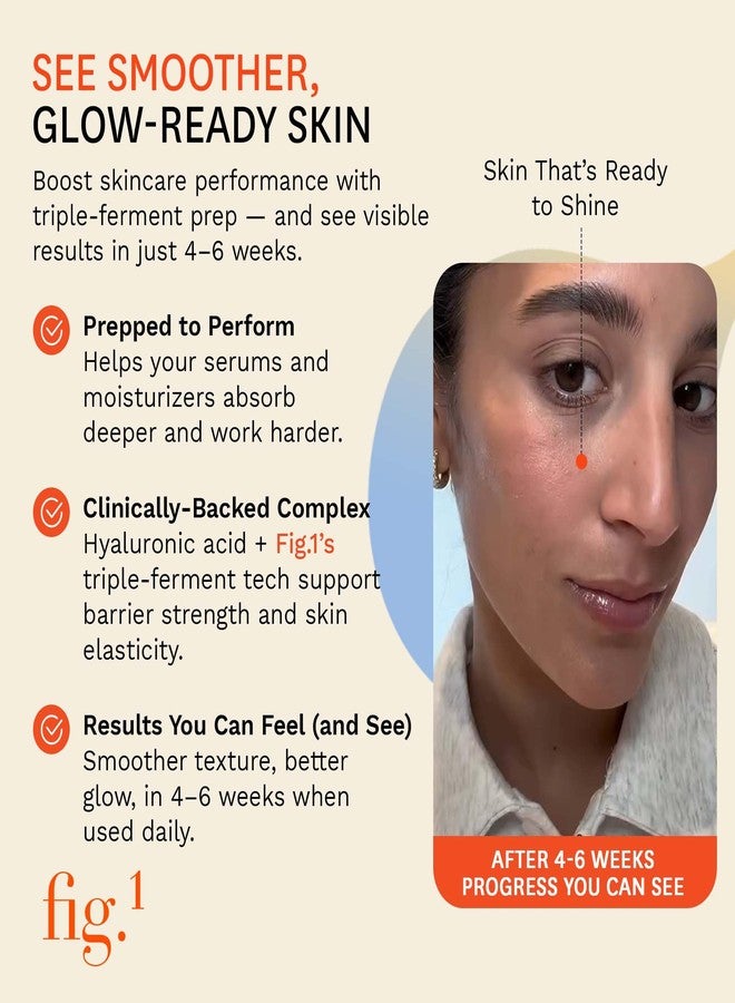 Fig.1 Hydrating & Balancing Toner Refill for Face - Hydrating face Toner for Women, for Even Tone & Vegan Skincare with Hyaluronic Acid - for Sensitive, Dry, Oily Skin-Clinically Proven 30 ml - Image 5
