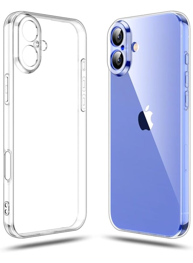 غطاء شفاف من مادة TPU من شامو لهاتف iPhone 17 - مع حماية للكاميرا، نحيف للغاية، مقاوم للصدمات، مضاد للاصفرار، مقاوم للخدش، متوافق مع الشحن اللاسلكي، قبضة محسنة (لهاتف iPhone 17) - Image 1