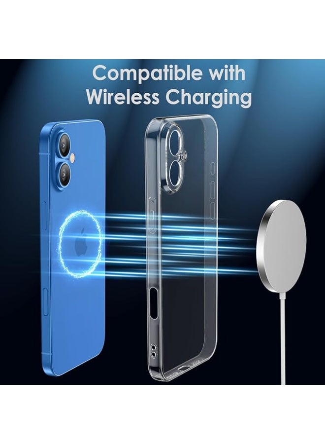 غطاء شفاف من مادة TPU من شامو لهاتف iPhone 17 - مع حماية للكاميرا، نحيف للغاية، مقاوم للصدمات، مضاد للاصفرار، مقاوم للخدش، متوافق مع الشحن اللاسلكي، قبضة محسنة (لهاتف iPhone 17) - Image 3