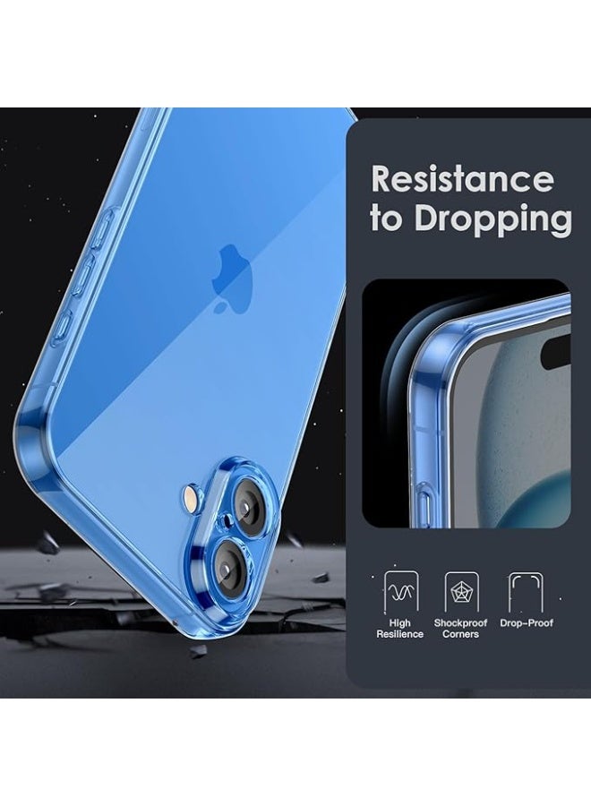 غطاء شفاف من مادة TPU من شامو لهاتف iPhone 17 - مع حماية للكاميرا، نحيف للغاية، مقاوم للصدمات، مضاد للاصفرار، مقاوم للخدش، متوافق مع الشحن اللاسلكي، قبضة محسنة (لهاتف iPhone 17) - Image 5