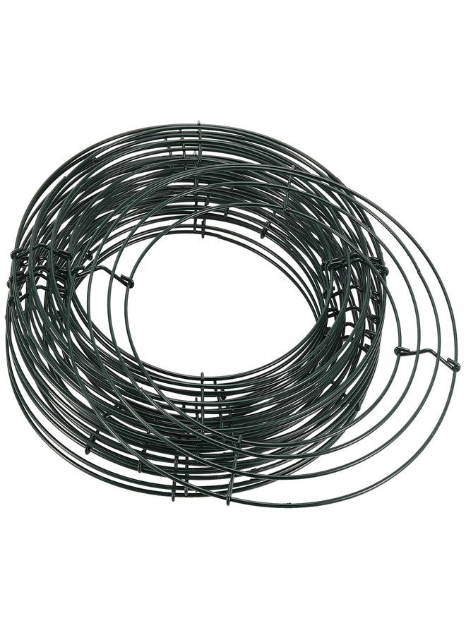 ZEONHAK 20 Pack 10 Inch Wire Frames, Round Metal Wreath Form, Metal Wire Wire Wreath Frame for Craft DIY Wedding,Home Party Garden Floral Decor, Dark Green - Image 4