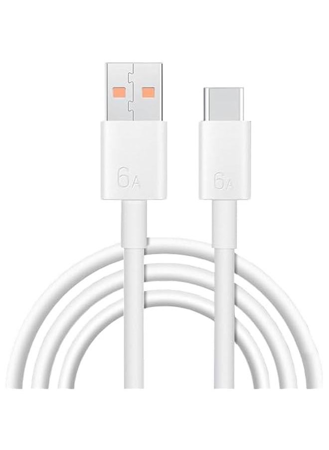 Generic - 66W 6A USB C Charger Cable,Charger Fast Charging,Fast Charger Usb c,Super Durable Type c Cable for All Models of Cell Phones with Type c Cable,Phone15/plus/pro/pro Max (USB to type c,2m) - Image 1