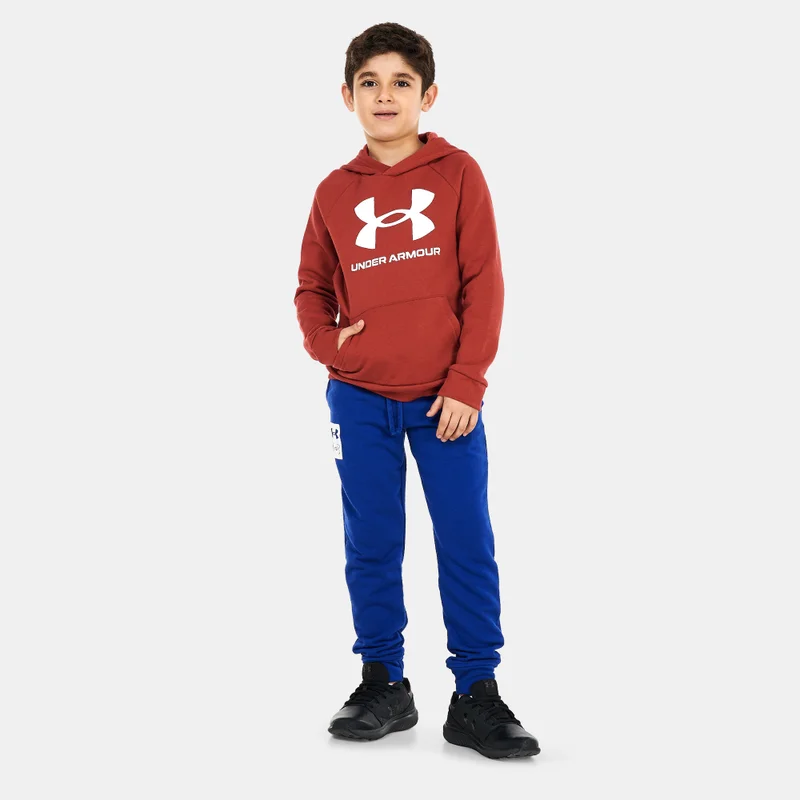 UNDER ARMOUR Kids' UA Rival Fleece Big Logo Hoodie