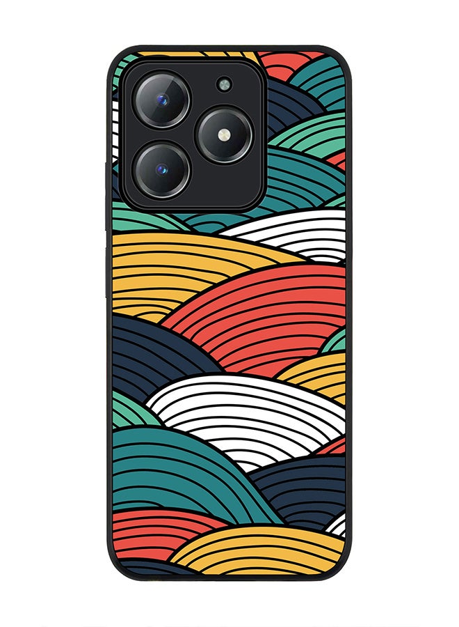 Stylizedd For Realme C63 / Realme C61 4G Case,Slim fit Camera Protection, Shockproof Thin Phone cover  - Woven Colors - Image 1