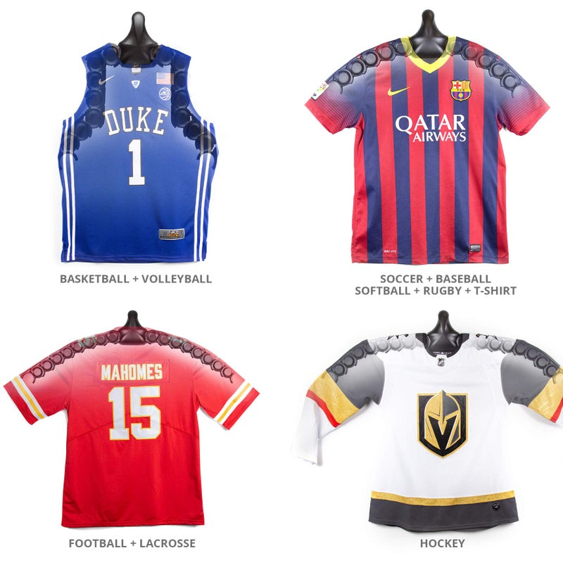 ChalkTalkSPORTS Jerseygenius | The Ultimate Display For All Jerseys | Shapes To Fit Any Sports Jersey (Single) | Versatile Hanger And Wall Display - Image 2
