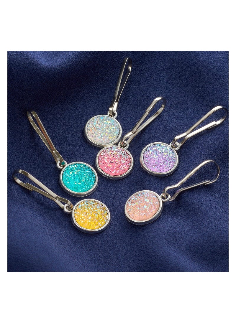 12Pcs Zipper Pull Charms, Handbags Zipper Pulls Backpacks Zipper Pulls Luggage Zipper Pulls Zipper Pulls Replacement Bling Zipper Handle Tab Tag Removable Zipper Pulls for Purses Luggage Backpacks