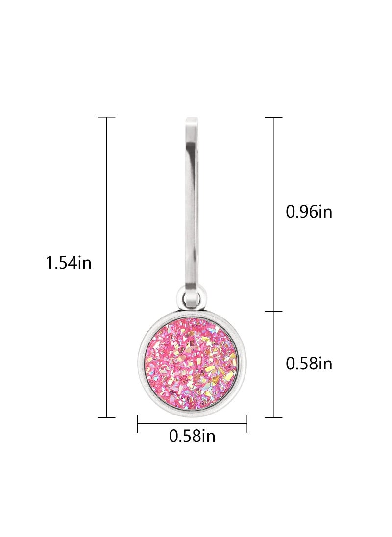 12Pcs Zipper Pull Charms, Handbags Zipper Pulls Backpacks Zipper Pulls Luggage Zipper Pulls Zipper Pulls Replacement Bling Zipper Handle Tab Tag Removable Zipper Pulls for Purses Luggage Backpacks
