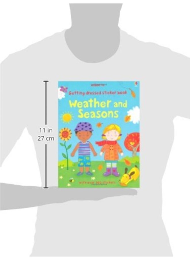 Usborne Publishing Ltd Getting Dressed Sticker Book Weather and Seasons  - Image 2