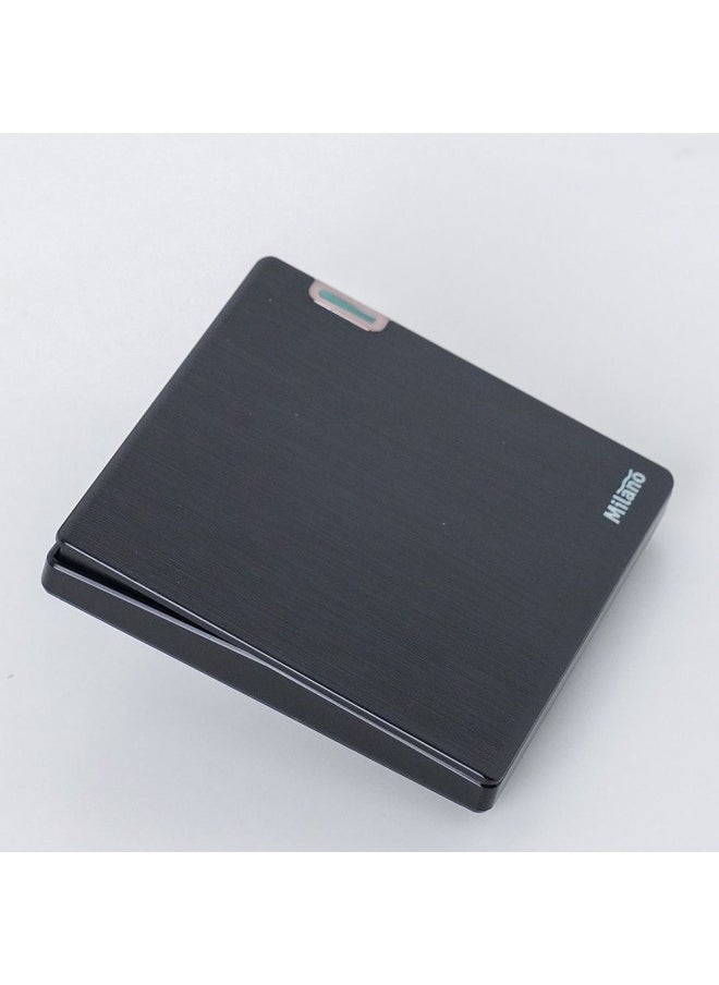DANUBE HOME Milano 10A 1G 1W Switch Electrical Switches Sockets Outlets For Home Appliances Office Hotel Conventional Construction Project Aura Blk  - Image 2