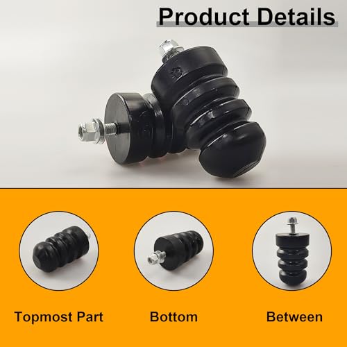 Yukauto Rear Leaf Spring Bumpers, Rear Bump Stops Fit for Ford 2005-2016 F250, 2005-2019 F350, 2000-2005 Excursion (1Pair) - Image 2