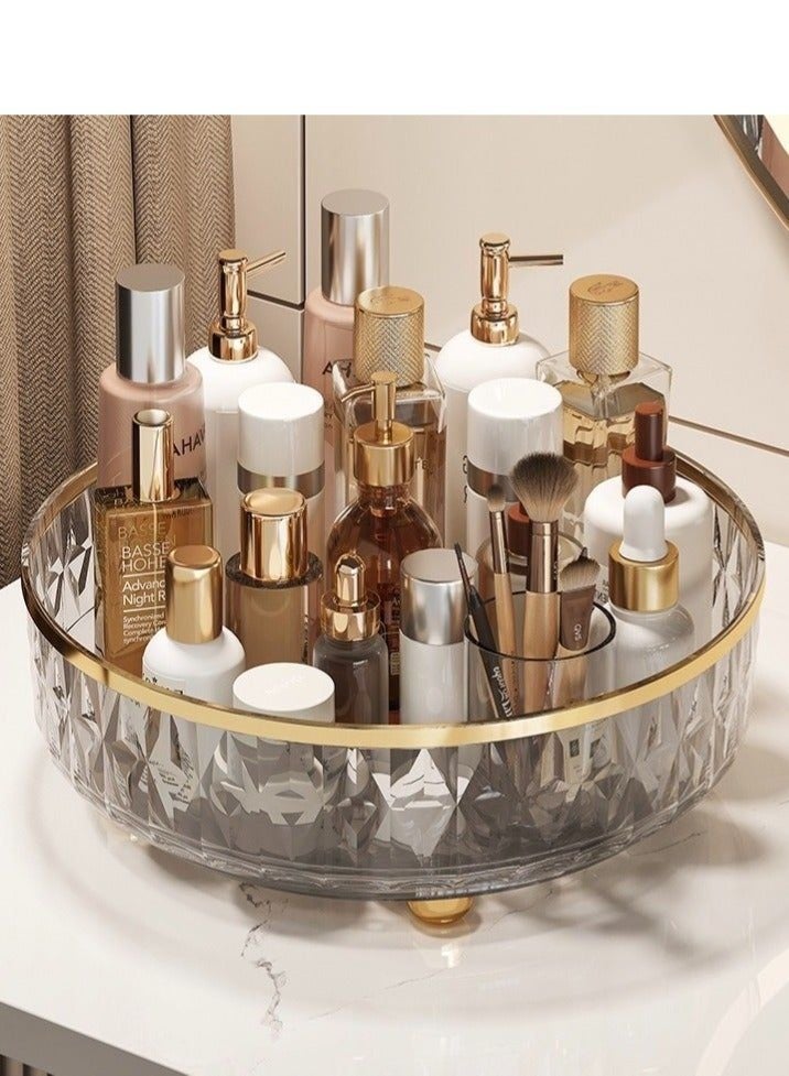 360 Degree Full Rotatable Storage Rack Organizer Stand, Clear Multi-Scene Holder for Kitchen and Bathroom - Image 4