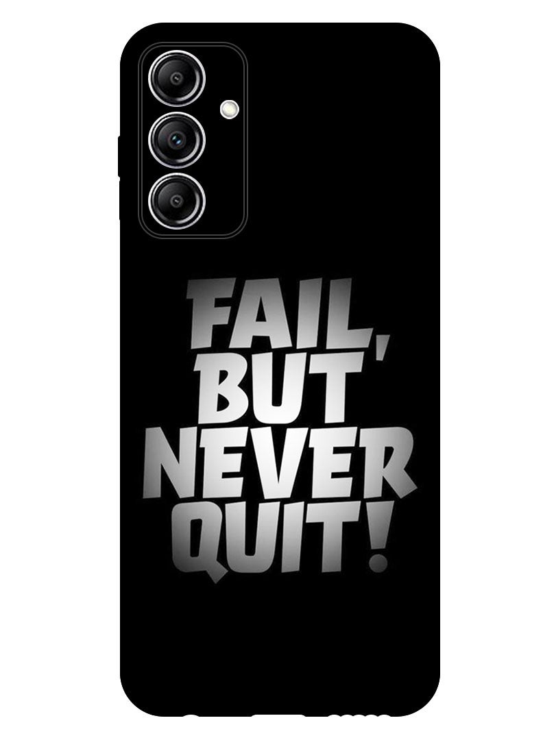 Theodor جراب واقٍ مضاد للخدش ومقاوم للصدمات لهاتف Samsung Galaxy A55 - فشل ولكن لا تستسلم أبدًا - Image 1