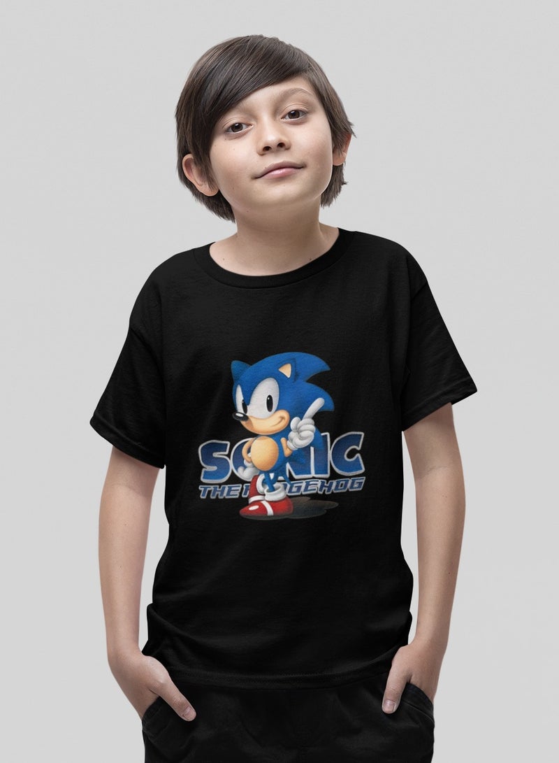 ZOOM تي شيرت كاجوال بطباعة سونيك ريترو - Image 1
