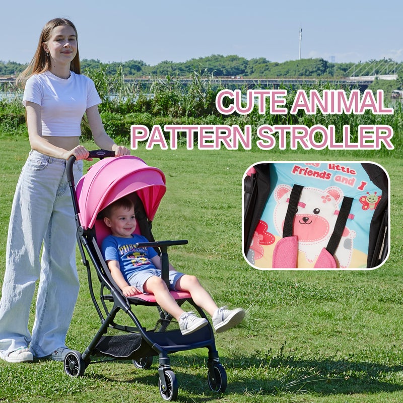 Cool Kids Travel Stroller, Lightweight Baby Stroller with Automatic Folding Function Suitable for Walking Shopping and Amusement Parks - Image 2