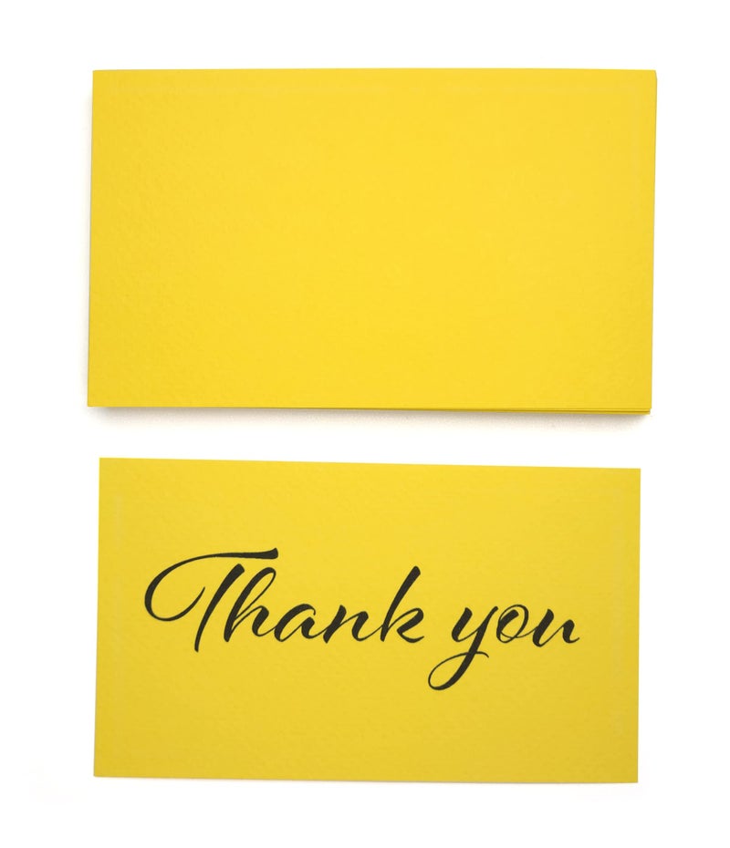 PPAPPAPPIYO 50 Pack 3x5 Colored Index Cards, 180gsm Premium Textured Blank Flash Cards, Heavyweight Cardstock for Study, Recipes, and DIY Crafts (yellow) - Image 3