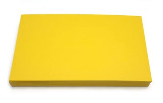 PPAPPAPPIYO 50 Pack 3x5 Colored Index Cards, 180gsm Premium Textured Blank Flash Cards, Heavyweight Cardstock for Study, Recipes, and DIY Crafts (yellow)