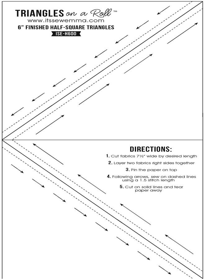 تريانجلز اون ايه دول مثلثات على لفة 6 بوصة نصف مربع 50 قدم - Image 3