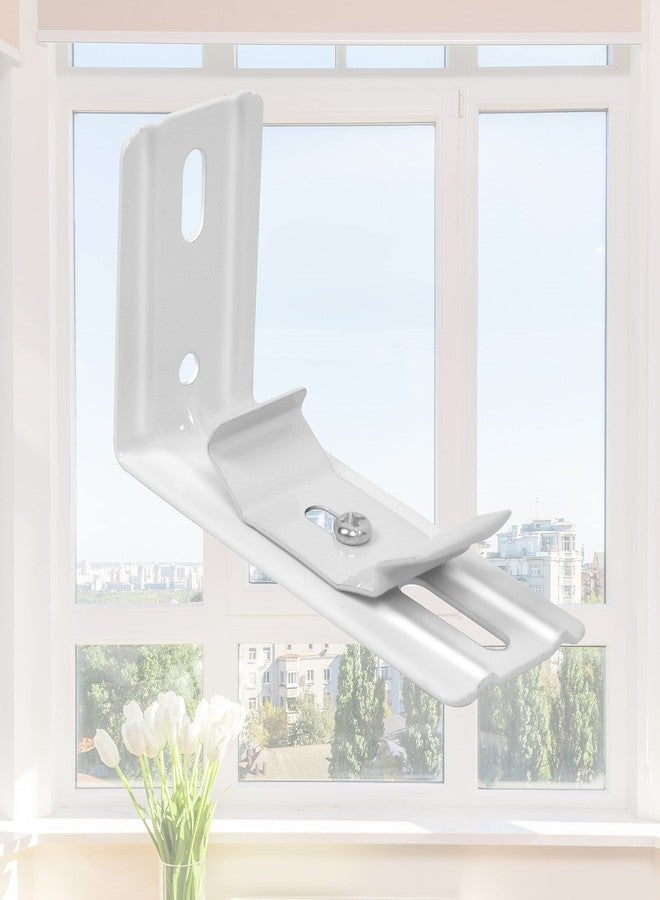 AuRiver 6 pcs Vertical Blind L Bracket Vertical Blind Bracket Clips 3 inch Length for Vertical Blinds with Headrail Width 1-1/2"(38mm) Bracket Clips Outside Mounting - Image 4