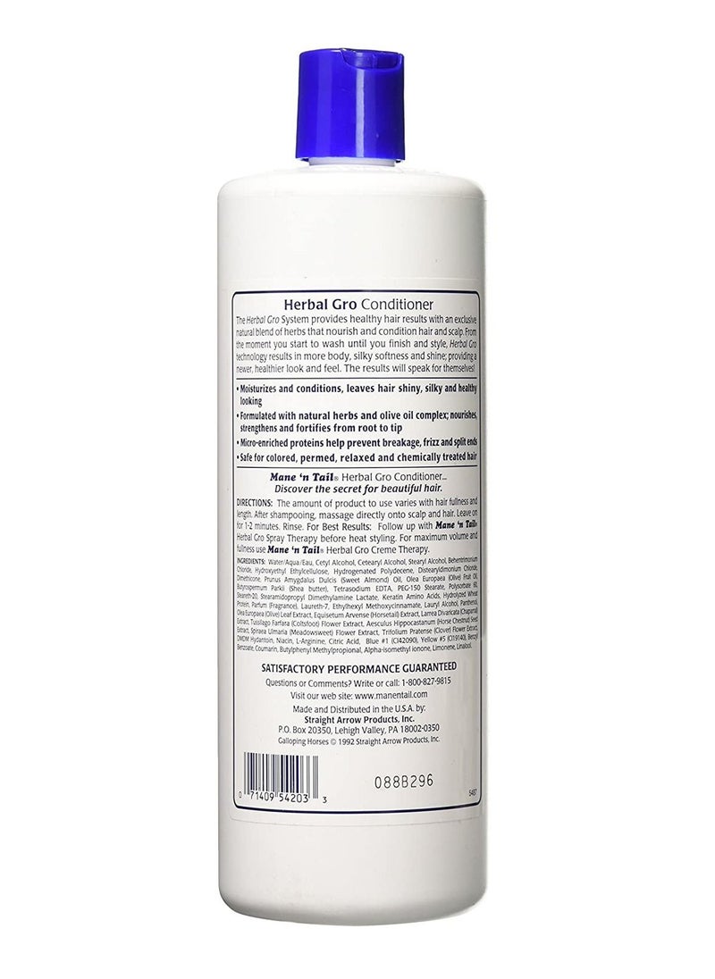 Mane 'n Tail Herbal Gro Conditioner 800ml  - Image 2
