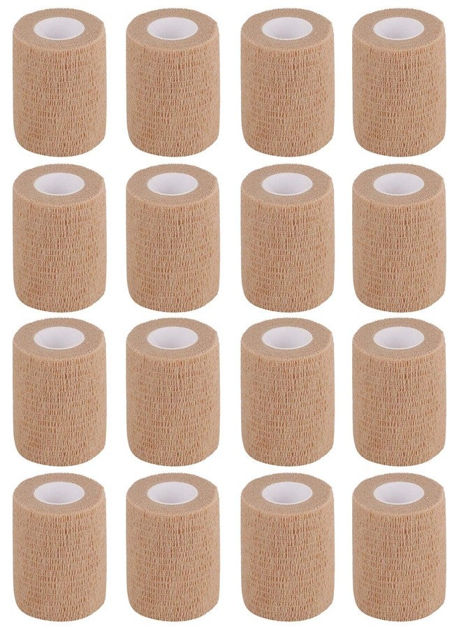 Sanfire Bandage Wrap 16 Pack 2”x 5 Yards Self Adherent Wrap Breathable Self Adhesive Bandage Wrap Rolls Cohesive Bandage Athletic Elastic First Aid Tape for Stretch Athletic, Ankle Sprains, Swelling, Sports - Image 1