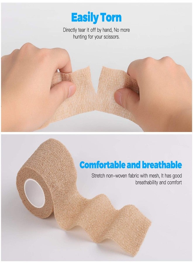 Sanfire Bandage Wrap 16 Pack 2”x 5 Yards Self Adherent Wrap Breathable Self Adhesive Bandage Wrap Rolls Cohesive Bandage Athletic Elastic First Aid Tape for Stretch Athletic, Ankle Sprains, Swelling, Sports - Image 4