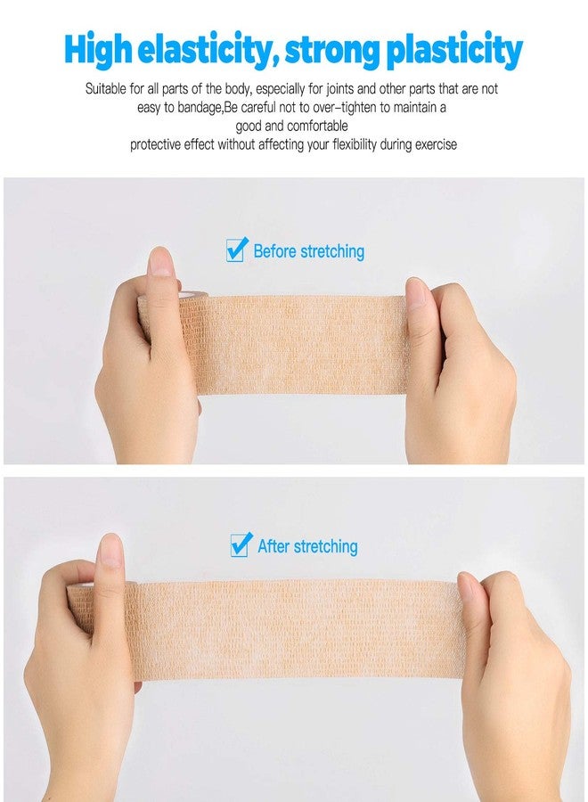 Sanfire Bandage Wrap 16 Pack 2”x 5 Yards Self Adherent Wrap Breathable Self Adhesive Bandage Wrap Rolls Cohesive Bandage Athletic Elastic First Aid Tape for Stretch Athletic, Ankle Sprains, Swelling, Sports - Image 3