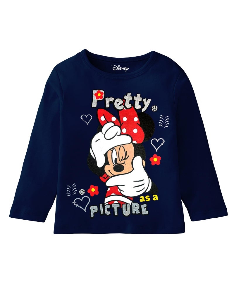 Kuchipoo © Disney Girls Regular Fit Full Sleeves Cotton T-Shirts (DKUC-TSHRT-481, 2-3 Years, Multi-Colored) - Image 4
