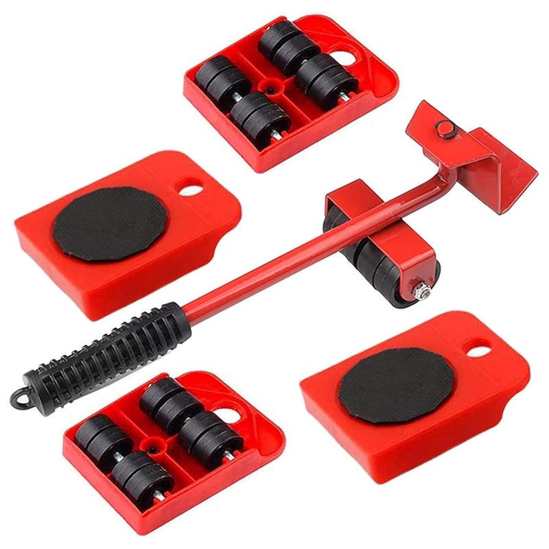 SHREVI Furniture Lifter Easy Moving Sliders 5 Packs Mover Tool Set Heavy Furniture Appliance Moving Lifting System Maximum Load Weight - Image 1