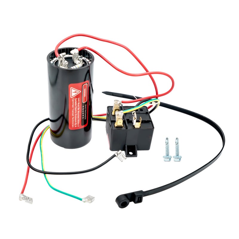 EVERTECHPRO 521 208240VAC 189227uF Compressor Saver Hard Start Capacitor Relay kit for 35 to 45 Ton Units Replacement for AC Air Conditioner