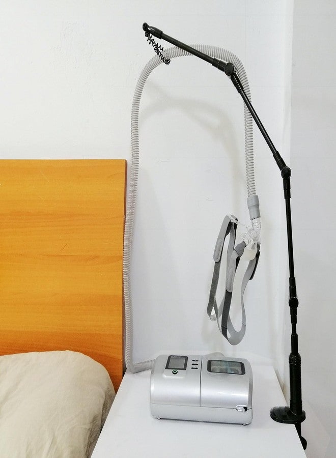 WAHAH حامل خرطوم CPAP القابل للطي من WAHAH المصنوع من الألمنيوم وملحقاته - متعدد الاستخدامات، قابل للتعديل وآمن. تجنب تشابك خراطيم CPAP وملحقات CPAP. - Image 5