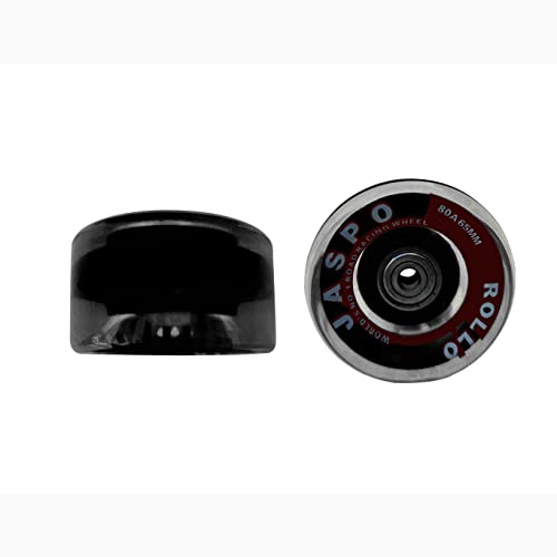 Jaspo Roller/Quad Skate, Inline Wheels With Bearings for Skating and Skateboard - Multipack (Black, 65 mm, Pack of 8) - Image 4