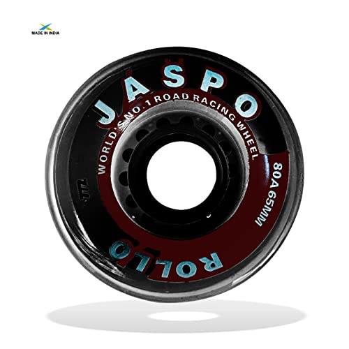 Jaspo Roller/Quad Skate, Inline Wheels With Bearings for Skating and Skateboard - Multipack (Black, 65 mm, Pack of 8) - Image 5